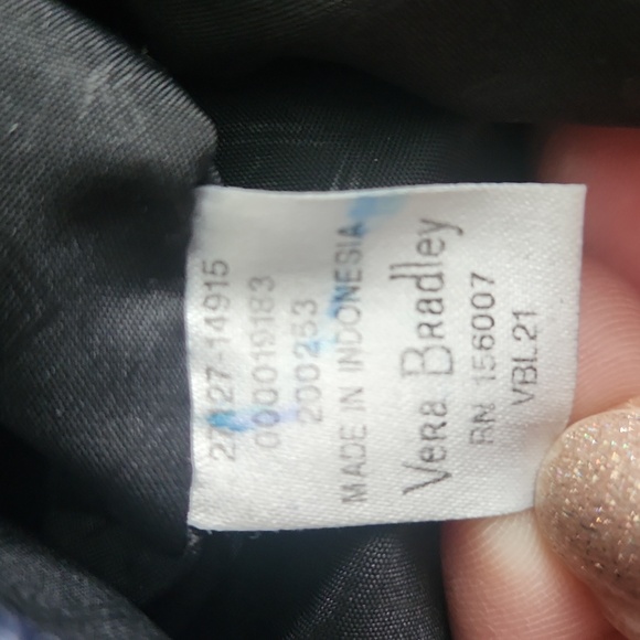 Vera Bradley Blue & Floral Matching Wallet and Purse Set - Picture 15 of 16